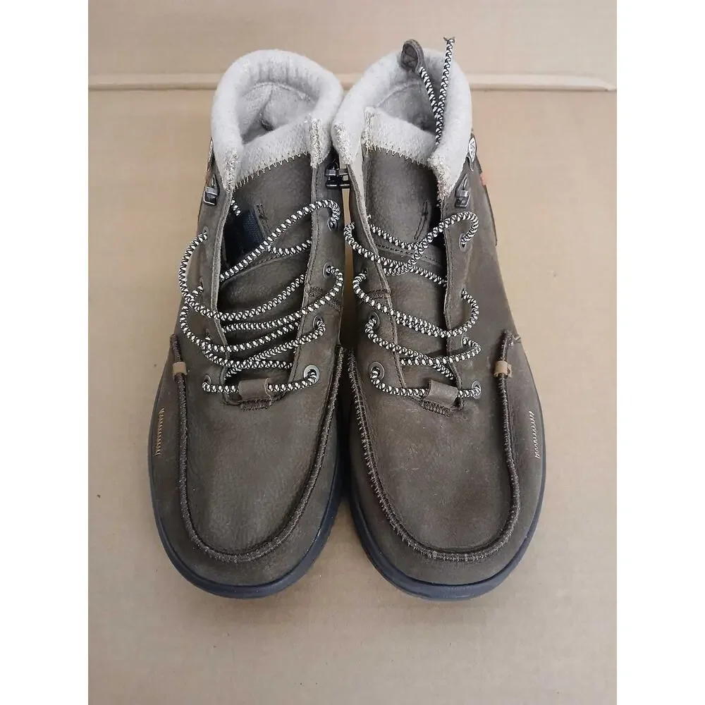 USED HEYDUDE Bradley Boot Leather Brown Size 9 | Men's Pull on Boots